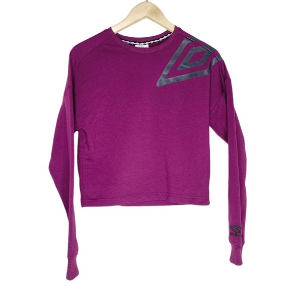 Umbro Sweaters - Umbro Maroon Long Sleeve Crop Top XS